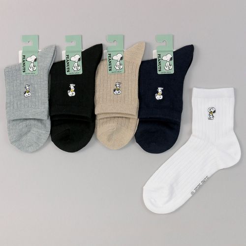 モモステーション
クルー丈 スヌーピー 刺しゅう 靴下