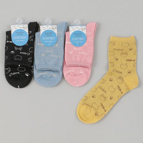 スタジオ・ポアック
ロークルー丈 抗ピル加工 スパイラル猫