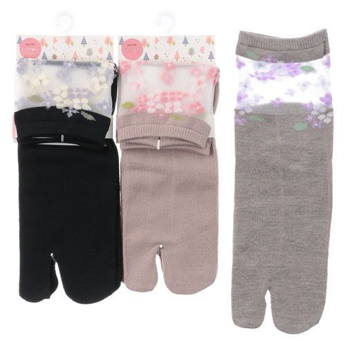 スタジオ・ポアック
足袋 部分シースル－ ロークルー丈 紫陽花