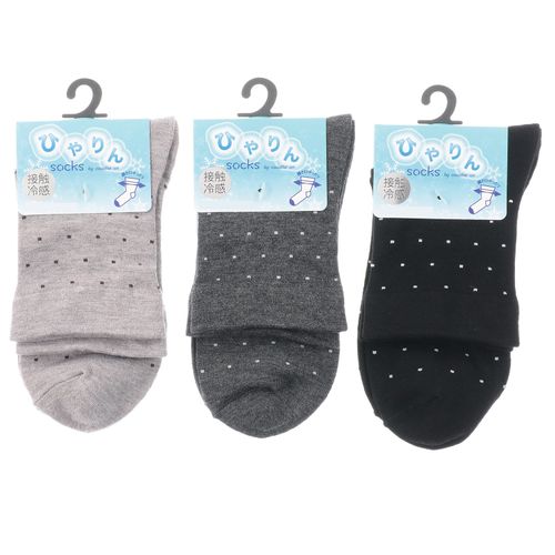 ウィックス
ひやりん冷感 ロークルー丈 ドット柄