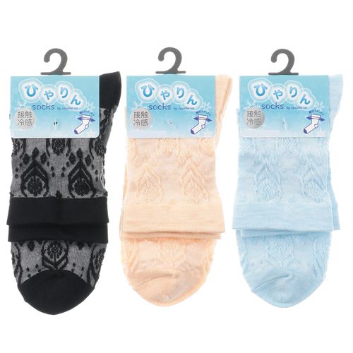 ウィックス
ひやりん冷感 ロークルー丈 フロート花柄