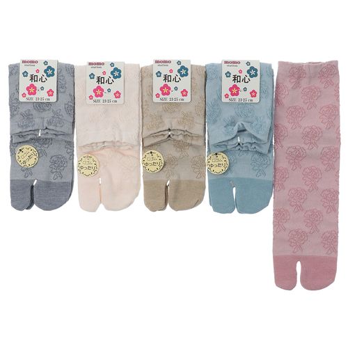 モモステーション
足袋 クルー フロート薔薇柄