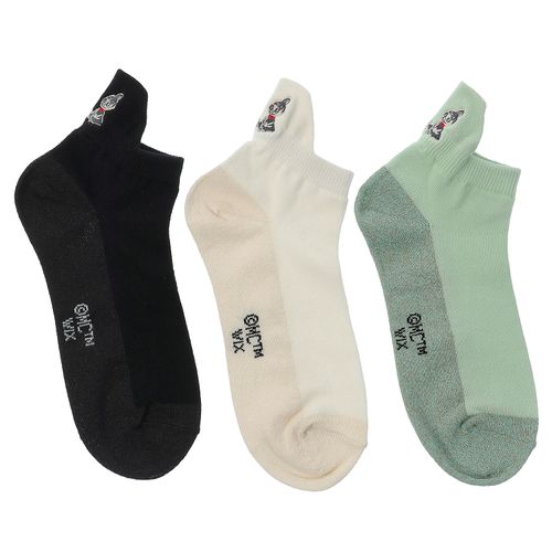 4905114970910







ウィックス
MOOMIN スニーカー丈ソックス 足底紙糸 踵モノトーンミイ刺繍