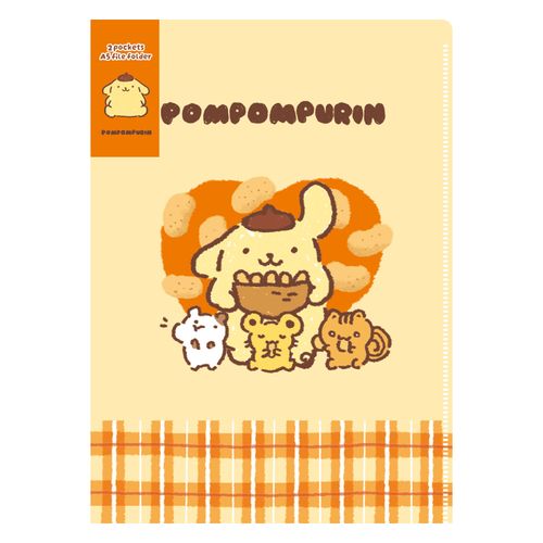 4952270332939



QE277



古川紙工
ポムポムプリン A5クリアファイル（2PK） おやつパーティー