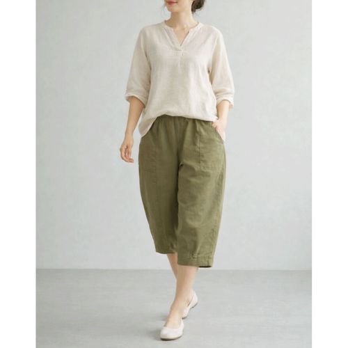 アパレルアイ
aiai リヨセル麻ストレッチ コクーンキュロット