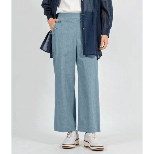 アパレルアイ
C／Nシャンブレー ストレッチマリンワイドパンツ