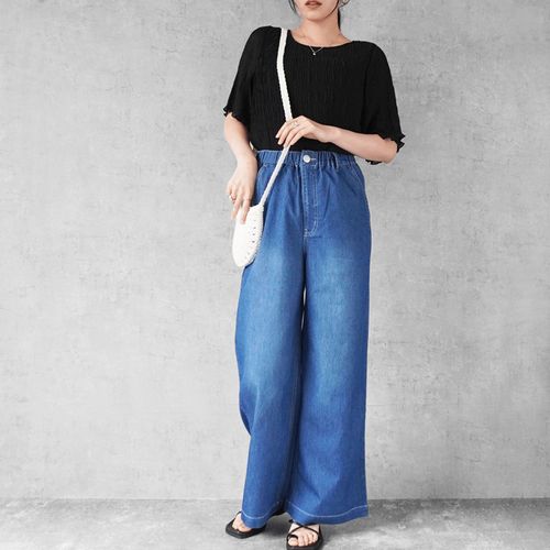 佐藤安商店
W HEART アイスメッシュデニムワイドパンツ