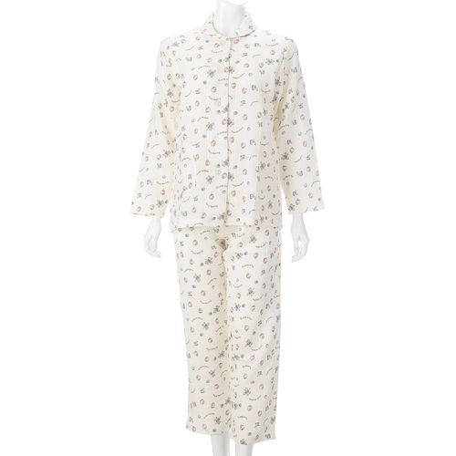 フジワ
ふんわりダブルガーゼ 衿付パジャマ ベリー柄