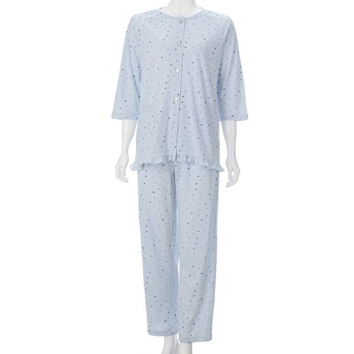 美竹
婦人 天竺小花柄 七分袖パジャマ