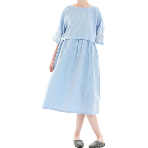 4550297324557







ナルエー
Narue コットンサッカーシェル刺繍ワンピース．