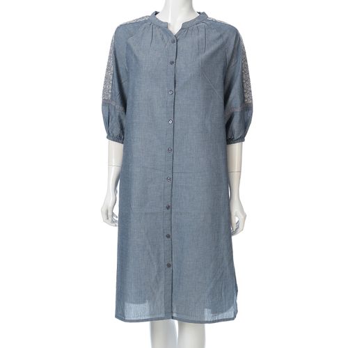 三和ジャパン
シャンブレー刺繍ブラウスワンピース