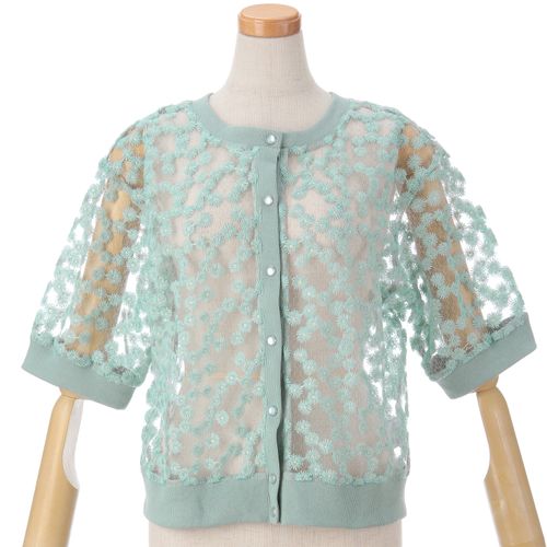 ホワイトジョーラ
Emilyan デイジー刺しゅうレースブラウス