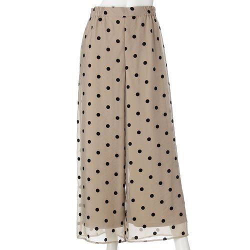 アスプリ
innowave オーガンジードットワイドパンツ