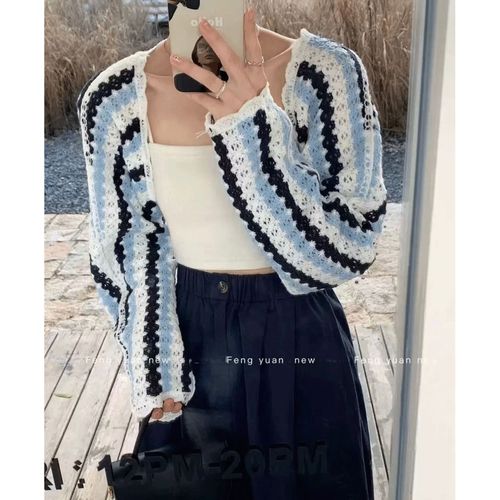 ジェノバ
ニットアームボレロ ストライプ