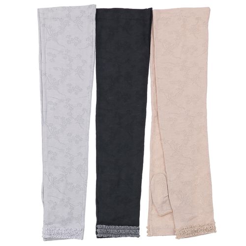 白鳥繊維工業
麻入りジャガード指無しアームカバー