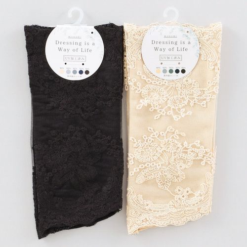 モナミ
コットンアンティークレースショートアームカバー