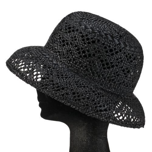 ラヴィングジャパン
イタリア製 ブラックストローハット