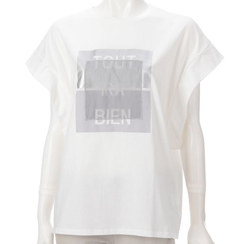 ディーエイチトレード
オーガンジー使いロゴTシャツ