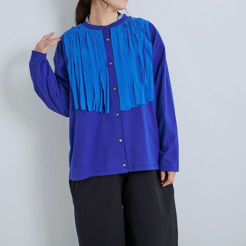 YURKﾌﾟﾗﾝ
YURK geniet van ボイルフリルカーディガン