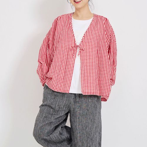 YURKﾌﾟﾗﾝ
YURK geniet van リボンカーディガン