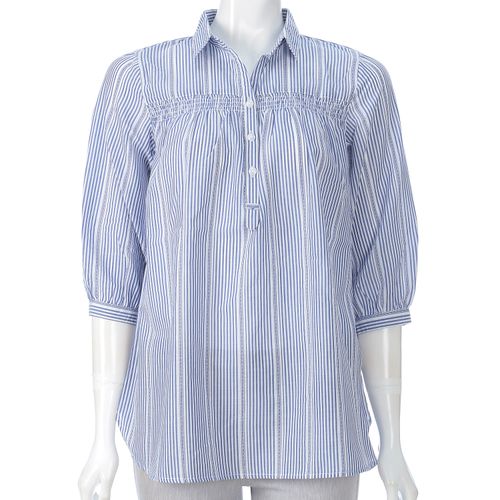 外与
アキハストライププルオーバー