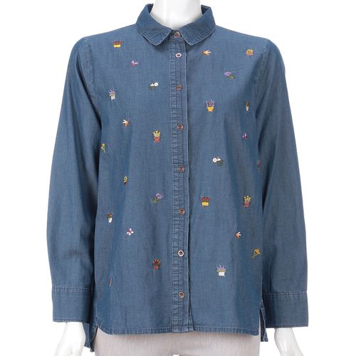 玉一商店
デニム刺繍BL（植木鉢花柄）