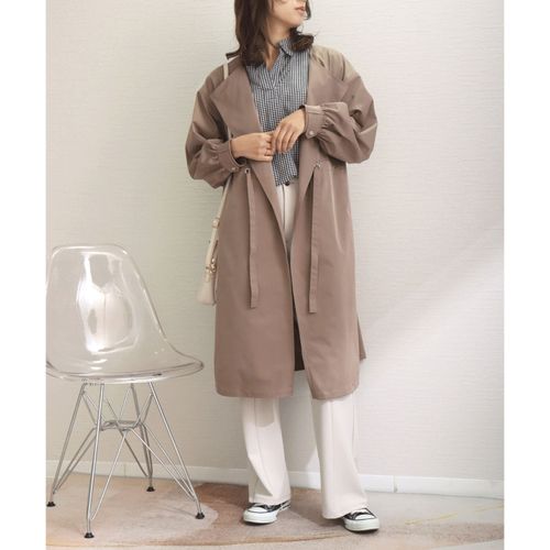 リブ
マーブルワルツ ツイルウエストドロストロングコート