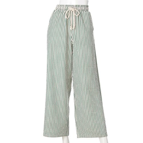 リブ
チャームベリーチック サッカーストライプイージーパンツ