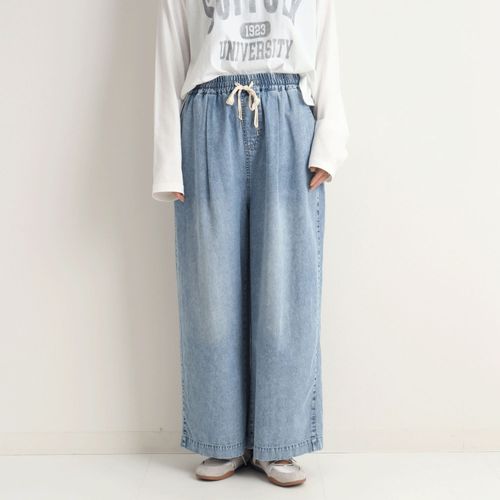 オンアンドオン
le colis 6．5oz デニムタックイージーパンツ
