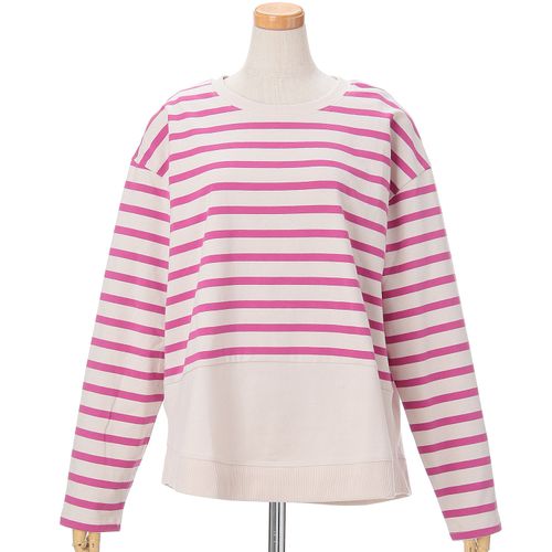 オンアンドオン
le colis 裾切替えボーダーまるプルオーバー