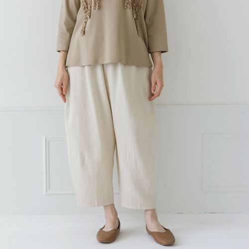 ピープル
Crea delice 綿麻ぷっくりコクーン9分丈パンツ