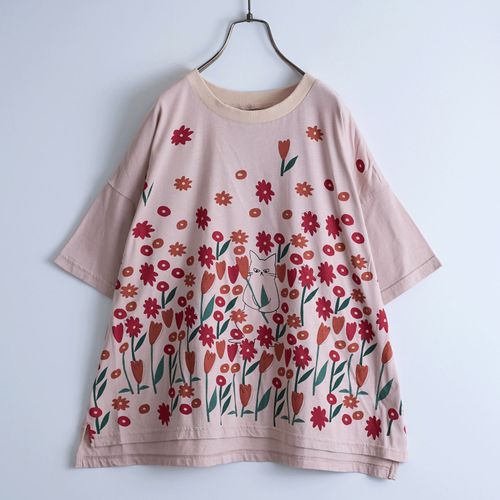 ドライブ
Emago お花畑プリントTシャツ