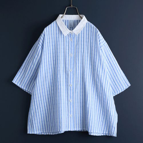 ドライブ
Emago 透かし刺繍ストライプシャツ