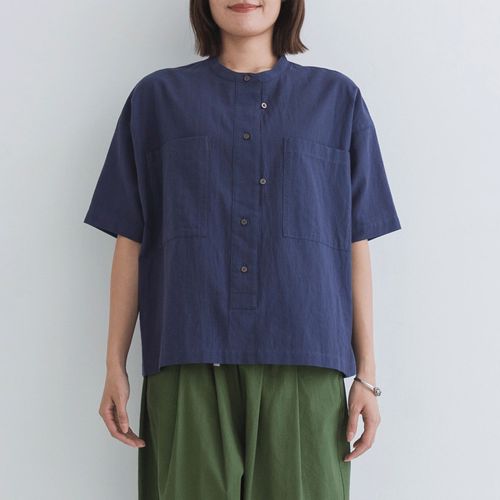 ピープル
kermu シアーポプリンビッグポケットブラウス