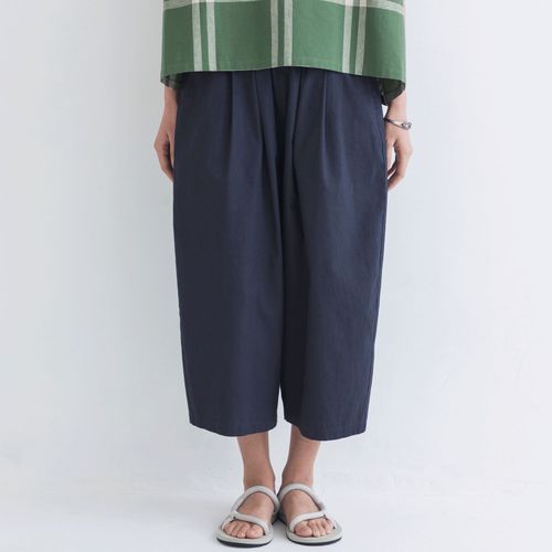 ピープル
kermu ソフトコットン8分丈ワイドパンツ