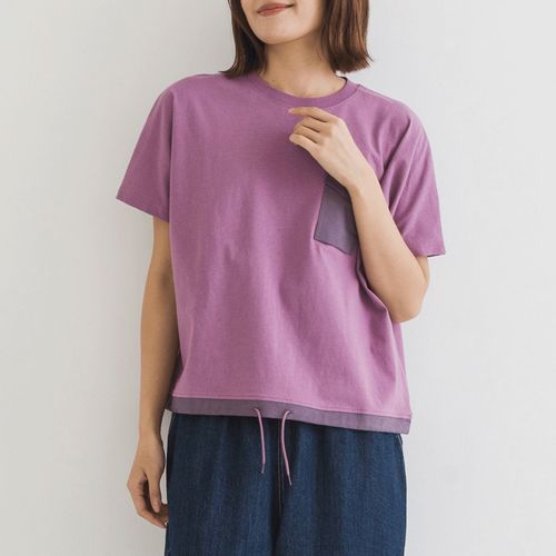 ピープル
kermu リサイクルコットンドロストポケット付きTシャツ