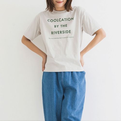 ピープル
kermu リサイクルコットンCOOLCATIONプリントTシャツ