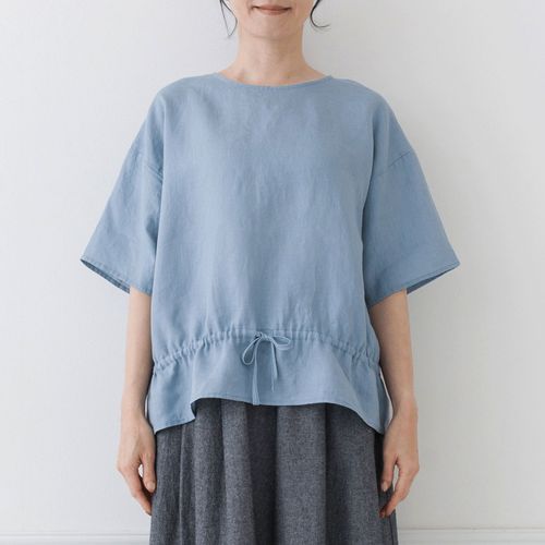 ピープル
Crea delice リネンドロストペプラムブラウス