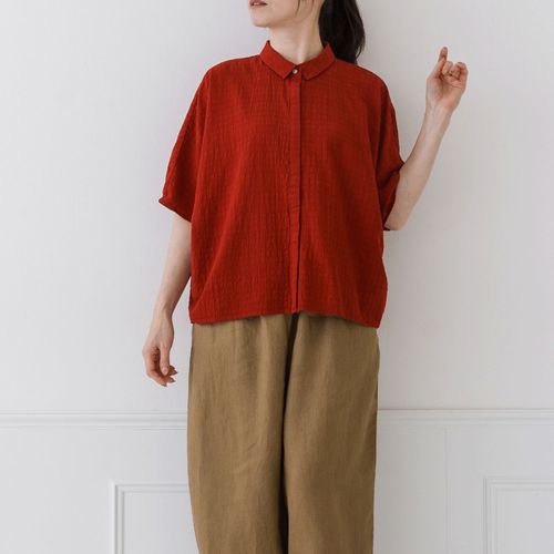 ピープル
Crea delice シャドーチェック襟ドルマンブラウス