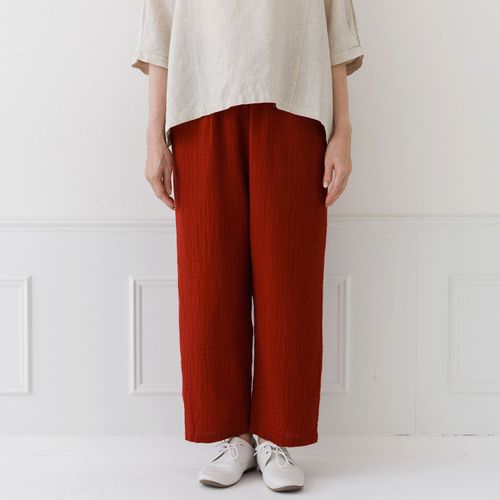 ピープル
Crea delice シャドーチェックストレートパンツ裏地付き