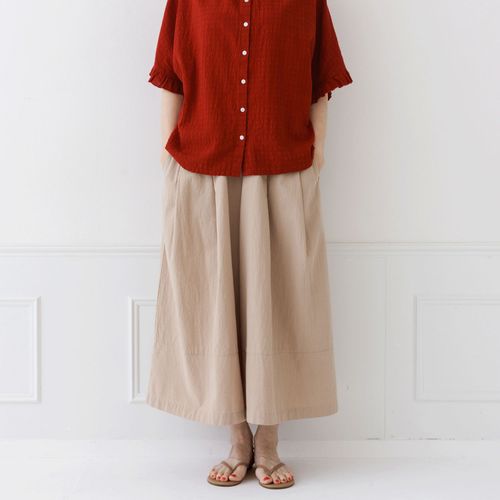 ピープル
Crea delice アルバトロスウエストゴム8分丈ワイドパンツ