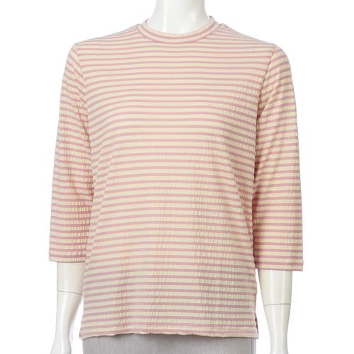 ビワレ
サッカーボーダー丸首七分袖カットソー