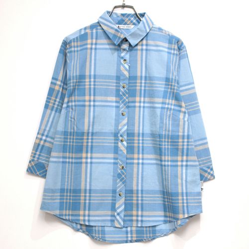 ジジョン
T’BIS STUDIO 7分袖マドラスチェックシャツ