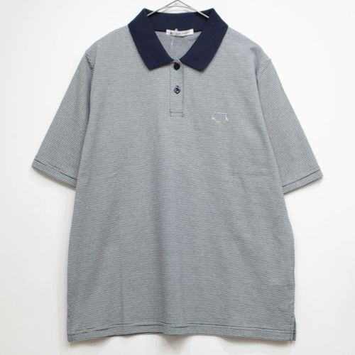 ジジョン
T’BIS STUDIO 冷感キラキラ首輪ネコワンポイント天竺ボーダー半袖ポロシャツ