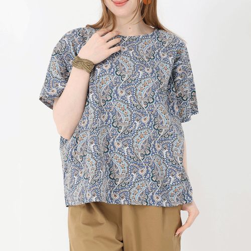 ジジョン
T’BIS STUDIO ペイズリー柄プリント半袖ワイドプルオーバー