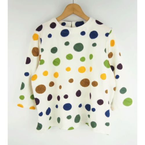 ジプシーブルー
LaLa que sera マルチカラードットジャガードプルオーバー