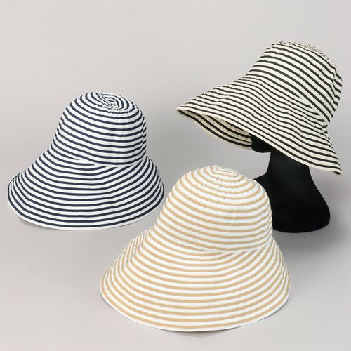 リード
つば広ストライプエメリーハット
