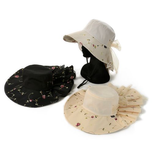 ファーストライン
ローズ刺繍シェードハット