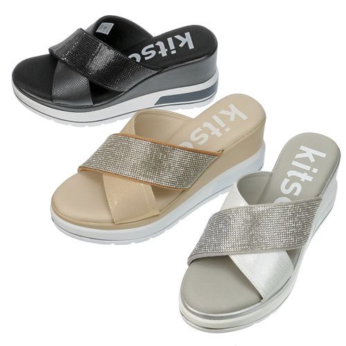 ハスキー
Kitson クロスベルト厚底サンダル1025