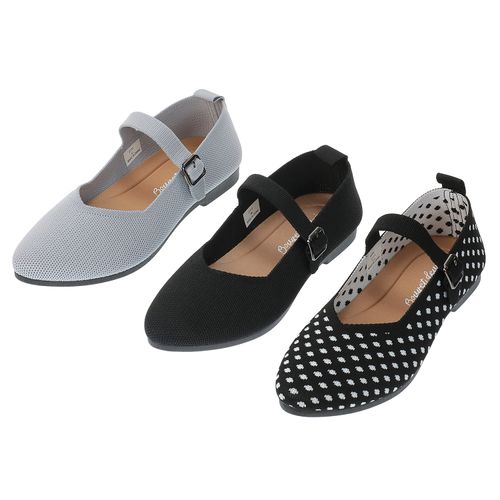 ハスキー
ウォッシャブル ニットパンプス2111